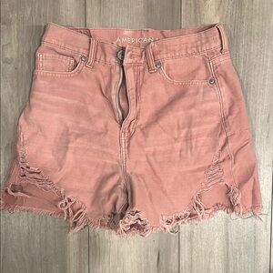 Women’s Pink Denim Shorts